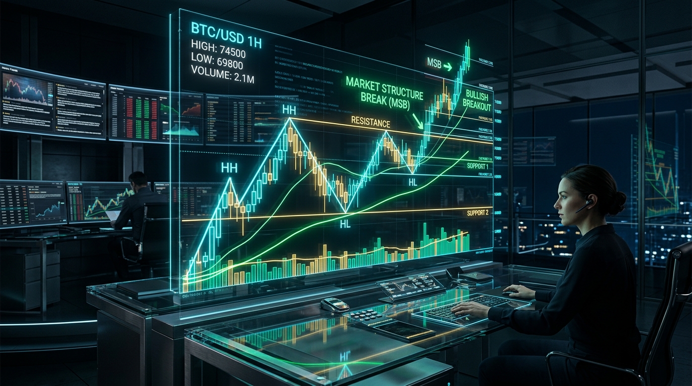 Bài 2: Cấu Trúc Thị Trường (Market Structure) &ndash; Đỉnh/Đáy Xoay Chiều & Vùng Cung Cầu